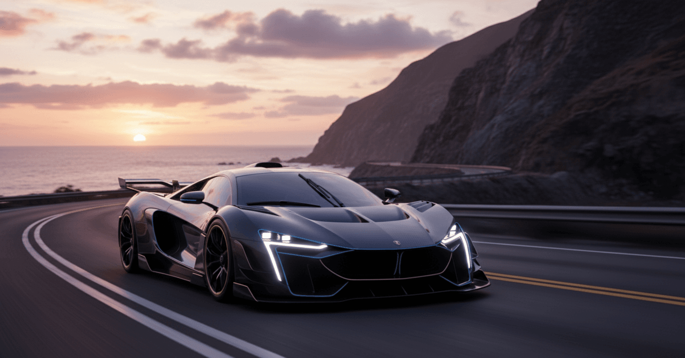 Obsidian X1 on a coastal road